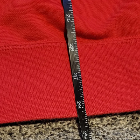 NIKE full zip hooded sweatshirt, logo front & back red white navy mens XLG 90s - Picture 11 of 11